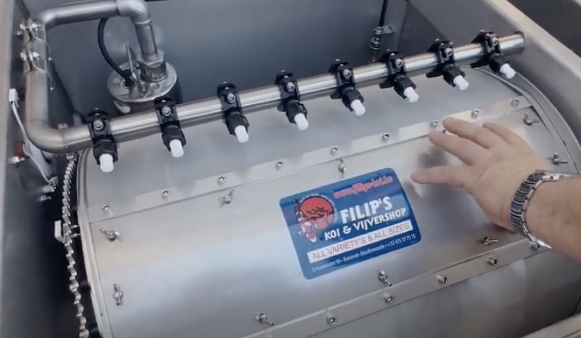Inox trommelfilter Filips Koi Shop
